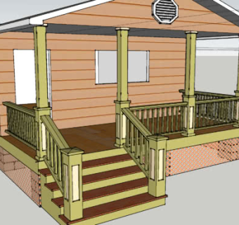 乡间木屋设计SU模型下载_sketchup草图大师SKP模型