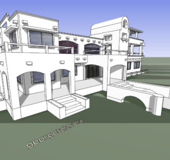当代别墅设计SU模型下载_sketchup草图大师SKP模型