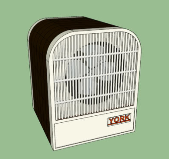 约克中央空调SU模型下载_sketchup草图大师SKP模型