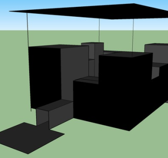 迷宫走道SU模型下载_sketchup草图大师SKP模型