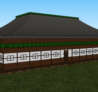 老式传统日式房屋SU模型下载_sketchup草图大师SKP模型