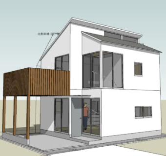 现代日本凉棚住宅SU模型下载_sketchup草图大师SKP模型