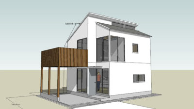 现代日本凉棚住宅SU模型下载_sketchup草图大师SKP模型