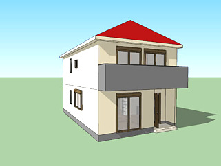 <em>现代</em>日系家庭住宅SU模型下载_sketchup草图大师SKP模型
