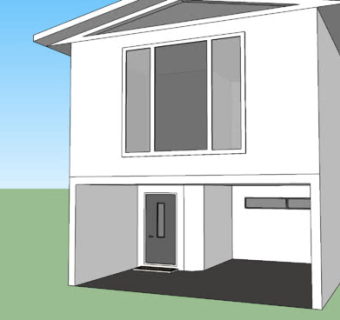 日式现代庭院住宅SU模型下载_sketchup草图大师SKP模型