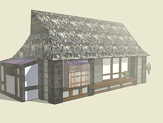 日本<em>传统房屋</em>SU模型下载_sketchup草图大师SKP模型