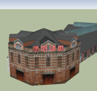 台北的红楼剧场SU模型下载_sketchup草图大师SKP模型