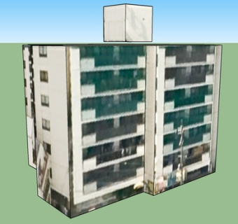 东山公寓大楼SU模型下载_sketchup草图大师SKP模型