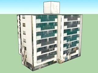 东山公寓<em>大楼</em>SU模型下载_sketchup草图大师SKP模型