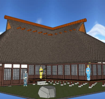 日本传统住宅SU模型下载_sketchup草图大师SKP模型