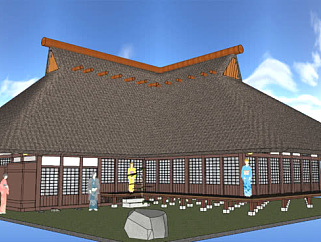 <em>日本传统</em>住宅SU模型下载_sketchup草图大师SKP模型