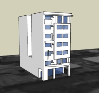 许公馆别墅SU模型下载_sketchup草图大师SKP模型