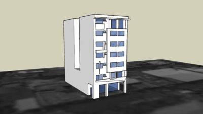 许公馆别墅SU模型下载_sketchup草图大师SKP模型