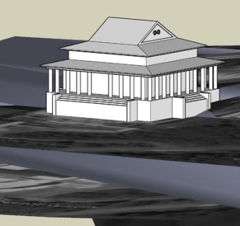 法鼓山第一大楼SU模型下载_sketchup草图大师SKP模型