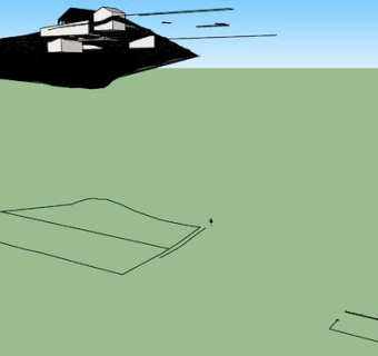 木框架房屋与三维关节SU模型下载_sketchup草图大师SKP模型