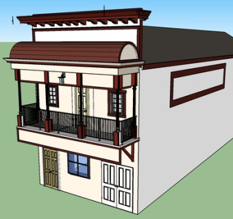 日本公寓住宅SU模型下载_sketchup草图大师SKP模型
