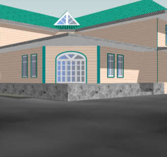 欧式石砌乡村平房SU模型下载_sketchup草图大师SKP模型