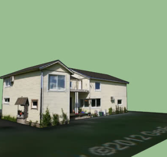 欧式乡镇平房屋舍SU模型下载_sketchup草图大师SKP模型