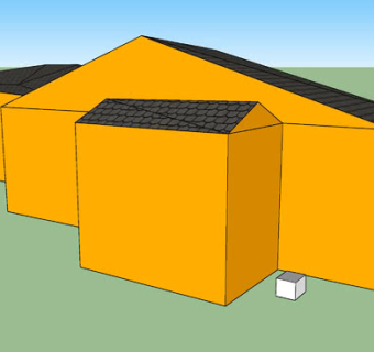 村庄简易房屋SU模型下载_sketchup草图大师SKP模型