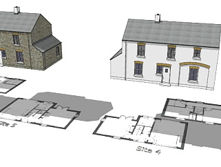 <em>3D</em>房屋平面设计SU模型下载_sketchup<em>草图大师</em>SKP模型