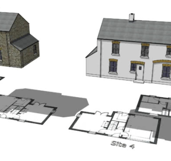 3D房屋平面设计SU模型下载_sketchup草图大师SKP模型