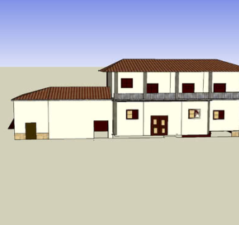 现代乡镇住宅SU模型下载_sketchup草图大师SKP模型