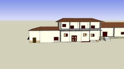 现代乡镇住宅SU模型下载_sketchup草图大师SKP模型