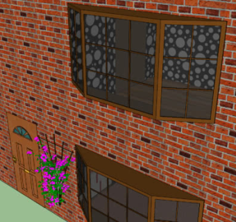 乡镇街屋民居SU模型下载_sketchup草图大师SKP模型