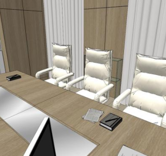 现代会议办公家居SU模型下载_sketchup草图大师SKP模型