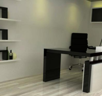 现代室内工作办公室SU模型下载_sketchup草图大师SKP模型