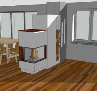 现代休闲家中厨房SU模型下载_sketchup草图大师SKP模型