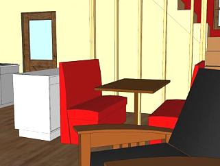 我的小屋家中餐厅SU模型下载_sketchup草图大师SKP模型