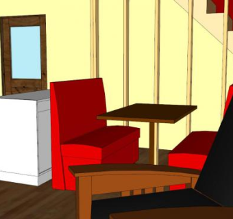 我的小屋家中餐厅SU模型下载_sketchup草图大师SKP模型