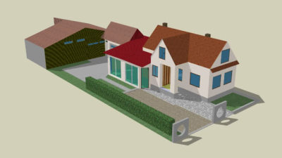 塔纳梅拉的家庭住宅SU模型下载_sketchup草图大师SKP模型