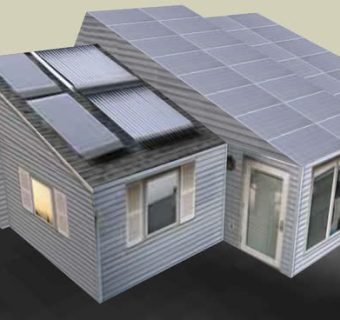 太阳能房屋住宅SU模型下载_sketchup草图大师SKP模型