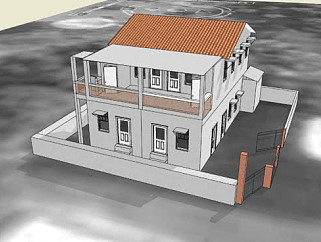 英式家庭住宅SU模型下载_sketchup草图大师SKP模型