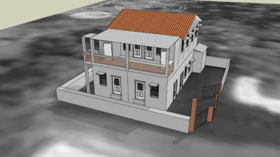 英式家庭住宅SU模型下载_sketchup草图大师SKP模型