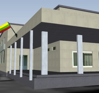 立陶宛文化大楼SU模型下载_sketchup草图大师SKP模型