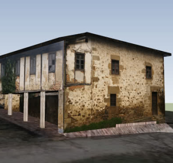 简陋老式平房SU模型下载_sketchup草图大师SKP模型