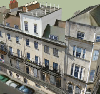 皇家约克新月街道住宅SU模型下载_sketchup草图大师SKP模型