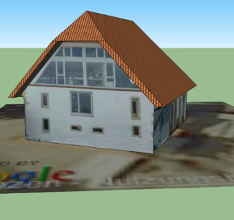 三角屋顶住宅SU模型下载_sketchup草图大师SKP模型