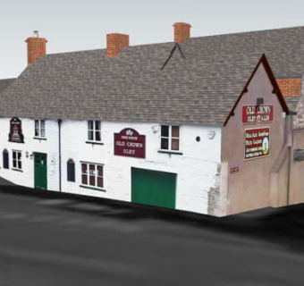 老式并联烟囱民房SU模型下载_sketchup草图大师SKP模型