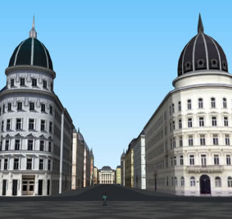 欧洲风格城市街景SU模型下载_sketchup草图大师SKP模型