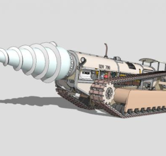 钢钻采矿车的SU模型_su模型下载 草图大师模型_SKP模型