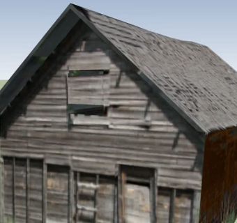 简陋木屋平房SU模型下载_sketchup草图大师SKP模型