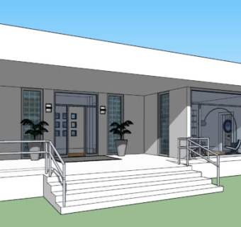 建筑业现代化住宅SU模型下载_sketchup草图大师SKP模型