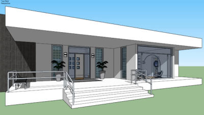 建筑业现代化住宅SU模型下载_sketchup草图大师SKP模型