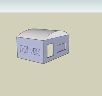 小户型简易房屋草图SU模型下载_sketchup草图大师SKP模型
