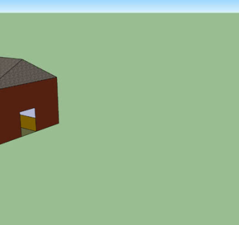 简易小平房SU模型下载_sketchup草图大师SKP模型