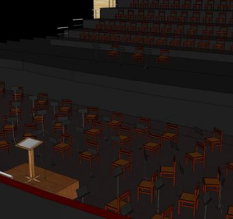 现代戏剧歌剧SU模型下载_sketchup草图大师SKP模型